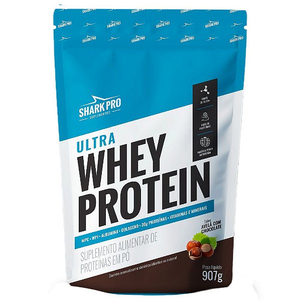 Ultra Whey Protein Chocolate Avela Refil 907g - Shark Pro