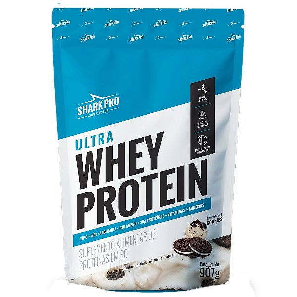 Ultra Whey Protein Cookies Refil 907g - Shark Pro