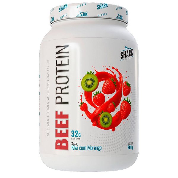 Beef Protein Morango Kiwi 900g - Shark Pro