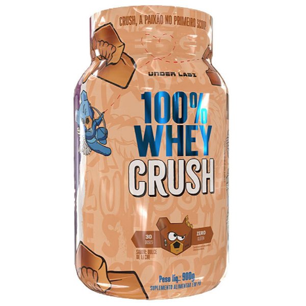 100% Whey Crush Concentrado Dulce de Leche 900g - Under Labz