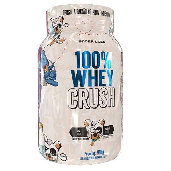 100% Whey Crush Concentrado Milk Cream 900g - Under Labz
