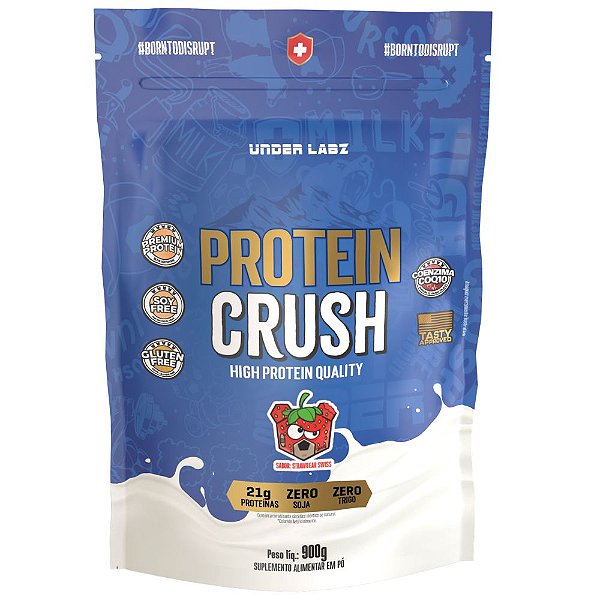 Protein Crush Strawbear Swiss 900g - Under Labz