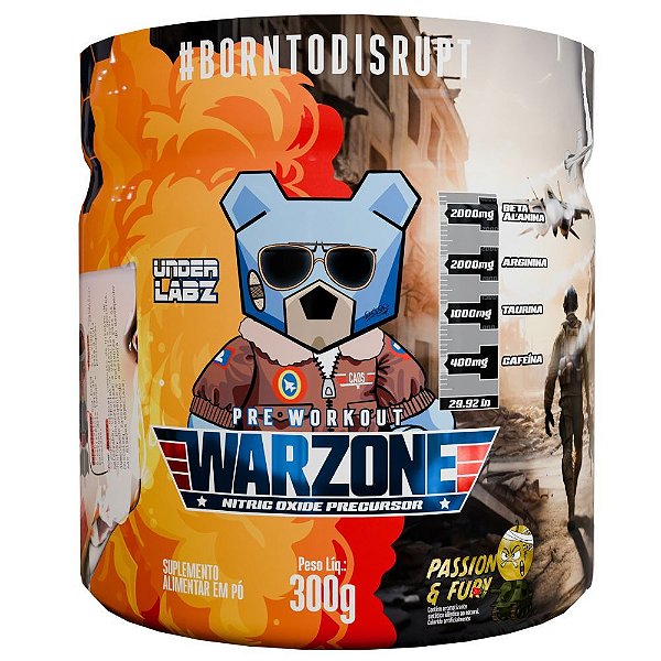 Warzone Pre Workout Passion Fury 300g - Under Labz