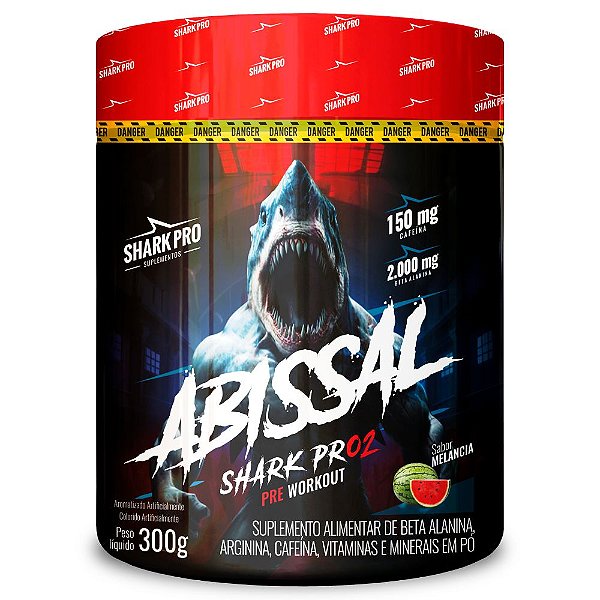 Abissal Pre Workout Melancia 300g - Shark Pro