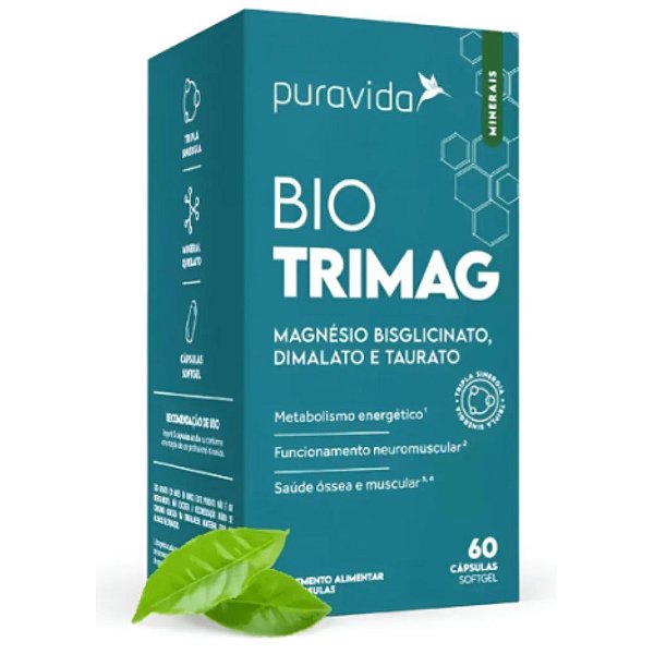Bio Trimag Trio Magnesio 60 Capsulas Soft Gel - PuraVida