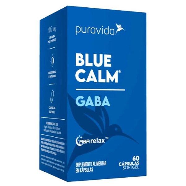 Blue Calm Gaba 60 Capsulas Soft Gel - PuraVida