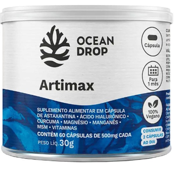 Artimax 500mg 60 Capsulas - Ocean Drop