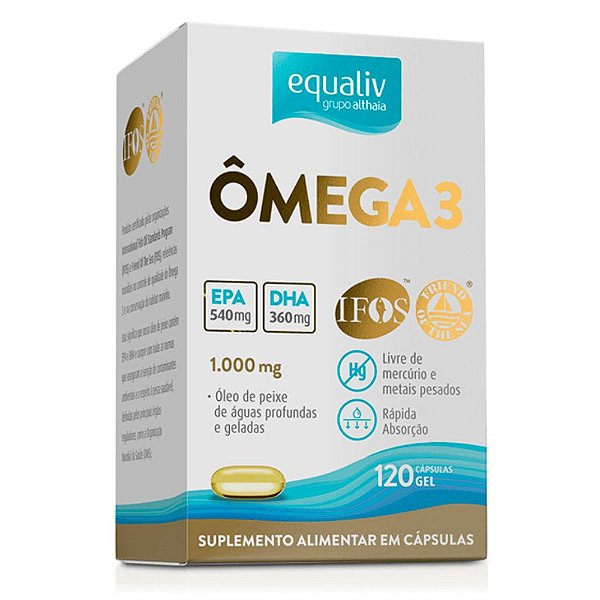 Omega 3 1000 Mg EPA 540 DHA 360 120 Caps - Equaliv