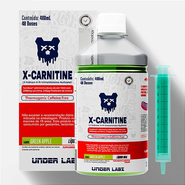X Carnitine Borntodisrupt 480ml Green Apple - Under Labz