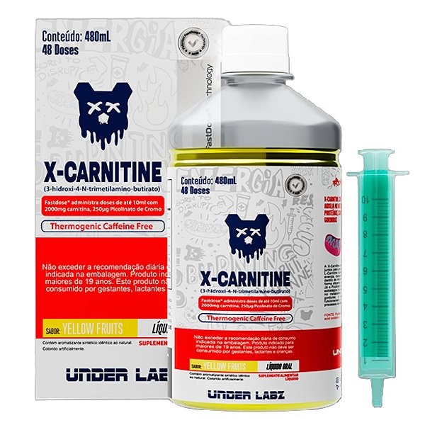 X Carnitine Borntodisrupt 480ml Yellow Fruits - Under Labz