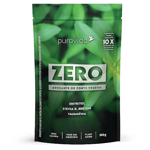 Adocante Zero Stevia Taumatina 100g - PuraVida