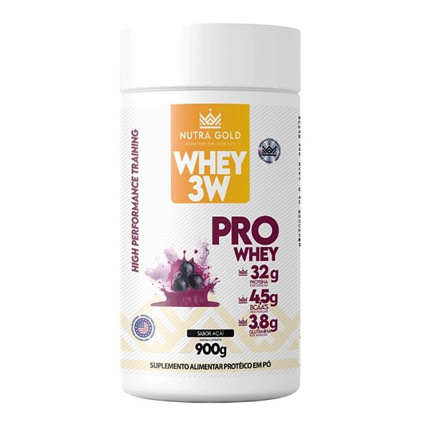 Nutra Whey Pro 3w Acai 900g Pote - Nutra Gold