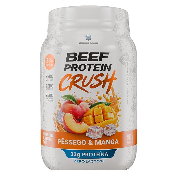 Beef Protein Crush Pessego Manga 910g - Under Labz