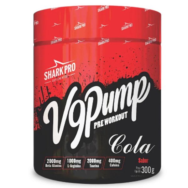 Pre Treino V9 Pump 300g Cola - Shark Pro