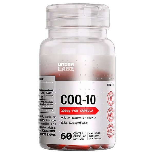 COQ-10 Coenzima 200mg 60 Caps Clinical Series - Under Labz