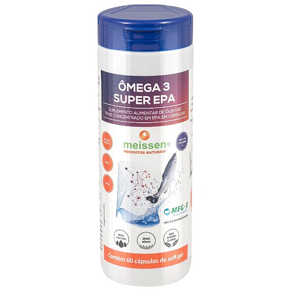 Omega 3 Meg-3 Super EPA 60 Capsulas - Meissen