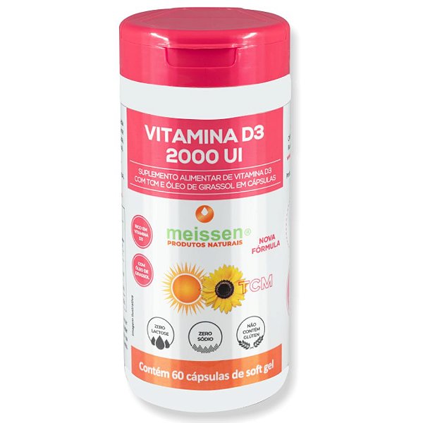 Vitamina D3 2000 Ui 60 Capsulas - Meissen