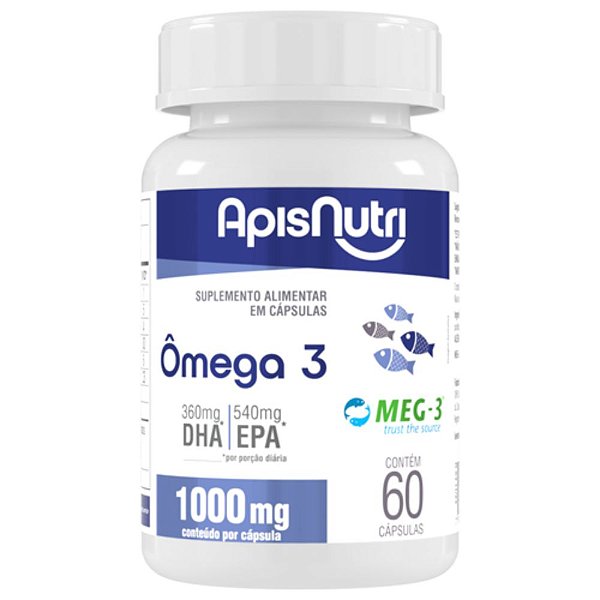 Omega 3 EPA DHA 1000Mg 60 Caps - ApisNutri