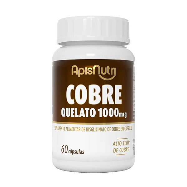 Cobre Quelato 1000Mg 60 Caps - ApisNutri