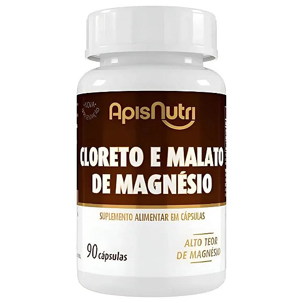 Cloreto Malato Magnesio 800Mg 90Caps - ApisNutri