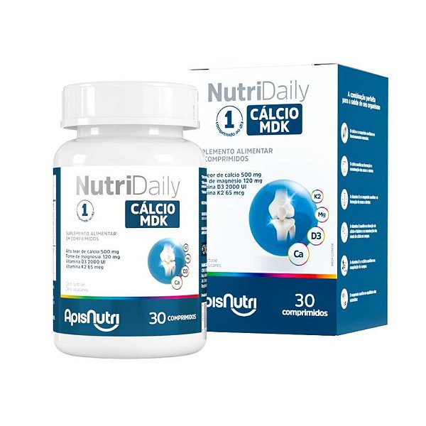 Nutri Daily Calcio MDK 1780Mg 30Tabs - ApisNutri