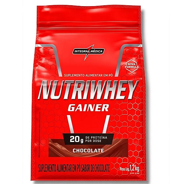 Nutri Whey Gainer Chocolate 1.2Kg - Integralmedica