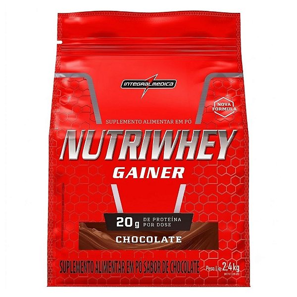 Nutri Whey Gainer Chocolate 2.4Kg - Integralmedica