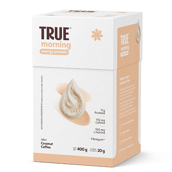 True Morning Energy Protein Coconut Coffee 20 Sache - True
