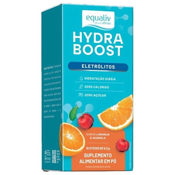 Hydra Boost Eletrolitos Laranja Acerola 10 Sache - Equaliv