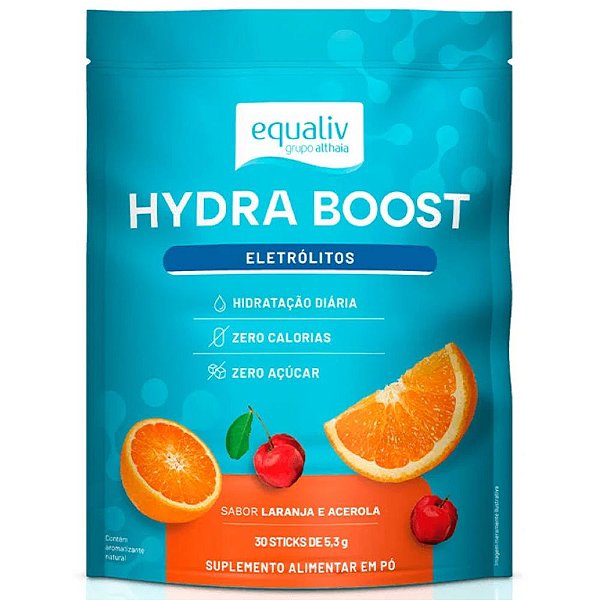 Hydra Boost Eletrolitos Laranja Acerola 30 Sache - Equaliv