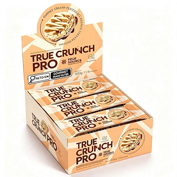 True Crunch Pro Chocolate Branco Amendoim 12Un - True Source