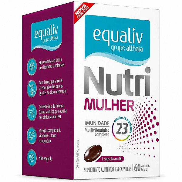 Nutri Mulher Multivitaminico Imunidade 60 Caps - Equaliv