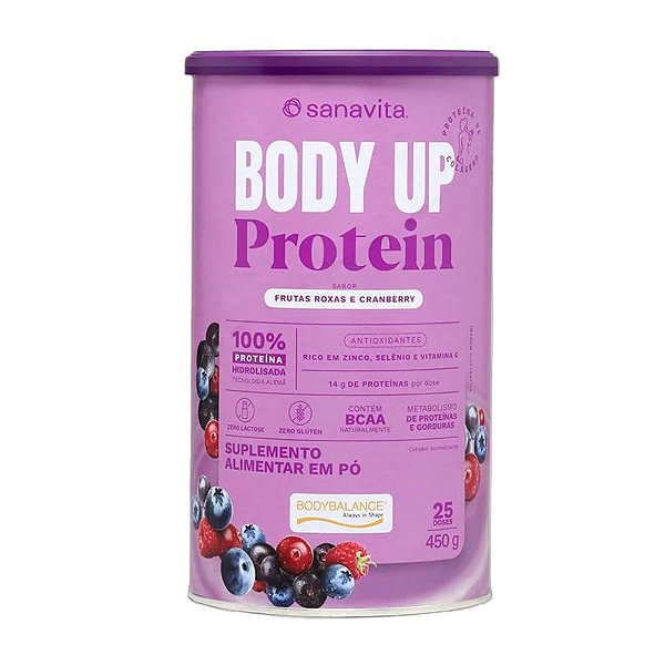 Body Up Frutas Roxas Cranberry 450g - Sanavita