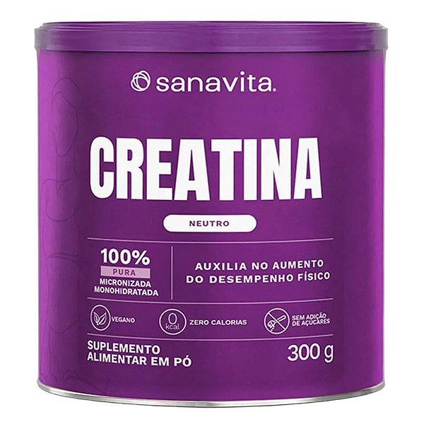 Creatina 100% Pura Monohidratada 300g - Sanavita