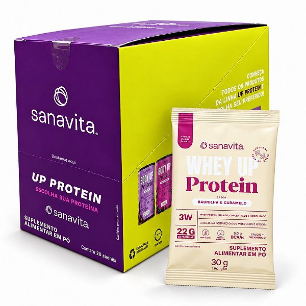 Body Up Baunilha Caramelo 20 Saches 30g - Sanavita