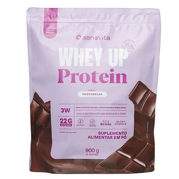 Whey Up 3w Chocobelga Refil 900g - Sanavita