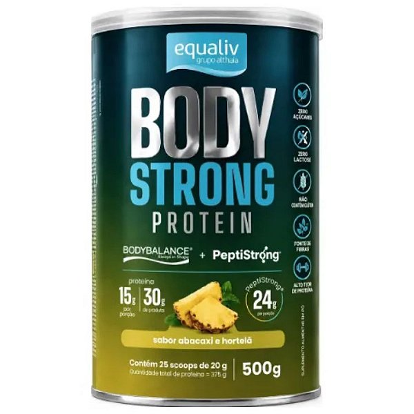 Body Strong Protein Abacaxi Hortela 500g - Equaliv