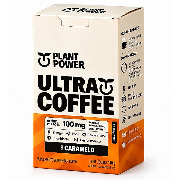 UltraCoffee Caramelo Sache 14Un - Plant Power
