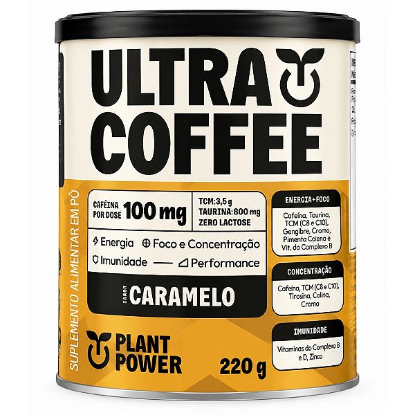 UltraCoffee Caramelo 220g - Plant Power