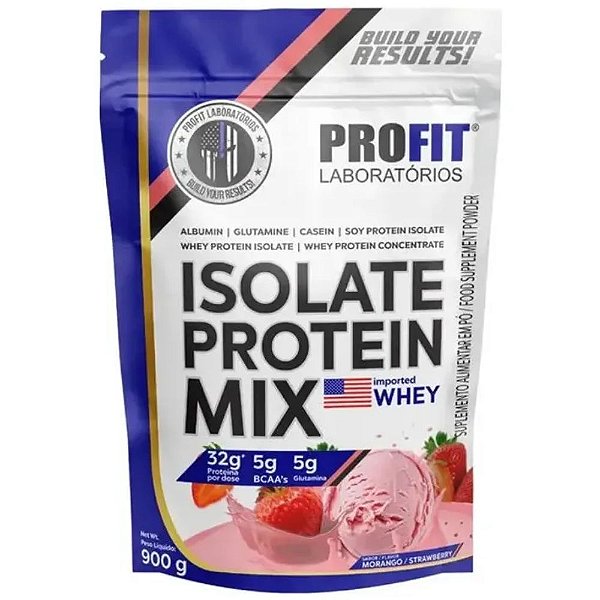 Isolate Protein Mix Morango 900g Refil - Profit