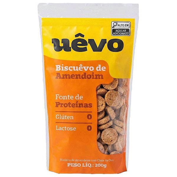 Biscoito Proteico Amendoim 200g - Uevo