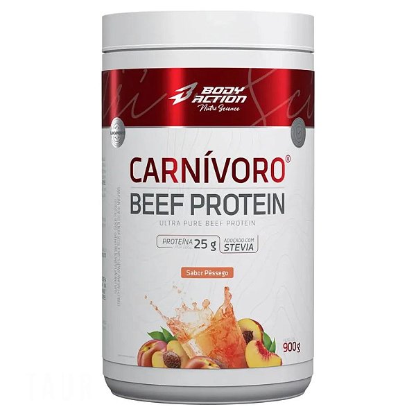 Carnivoro Beef Protein Pessego 900g - BodyAction