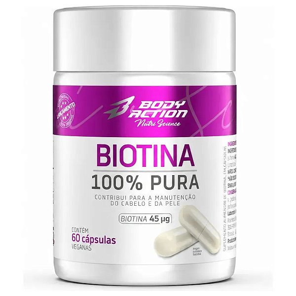 Biotina Nutri Science 60 Capsulas - BodyAction