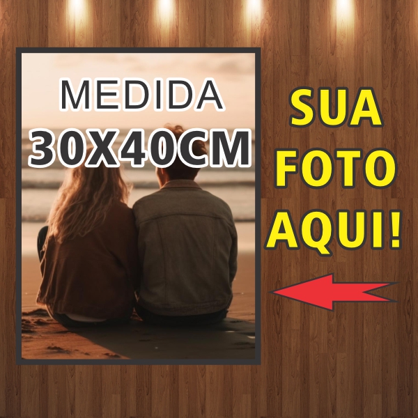 Quadro ou Placa Decorativo Com Sua Foto Personalizado 30x40cm Em Mdf03mm