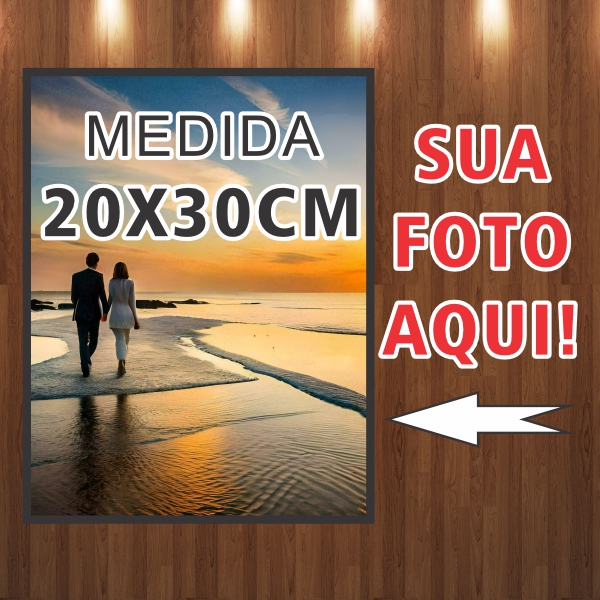 Quadro ou Placa Decorativo Com Sua Foto Personalizado 20x30cm Em Mdf03mm