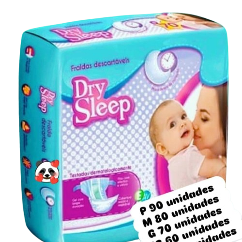 Dry Sleep Fralda Descartavel Infantil Hiper M80