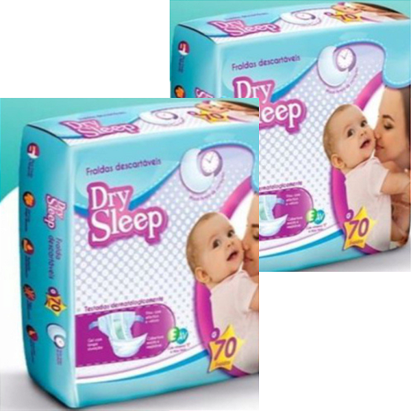 Kit 2 - Dry Sleep Fralda Descartavel Infantil Hiper P90