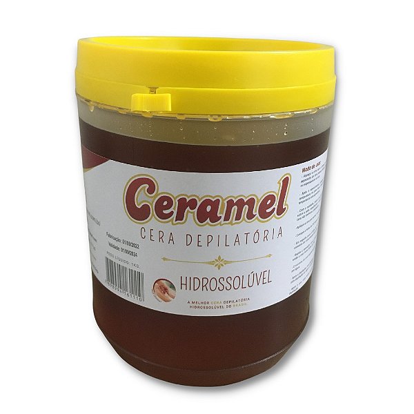 Ceramel Cera Depilatória Hidrossolúvel 1kg c/12un