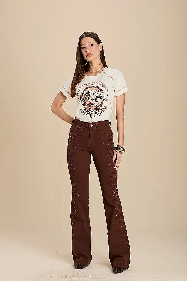 CALÇA FLARE ALYSSA MOON HORSE