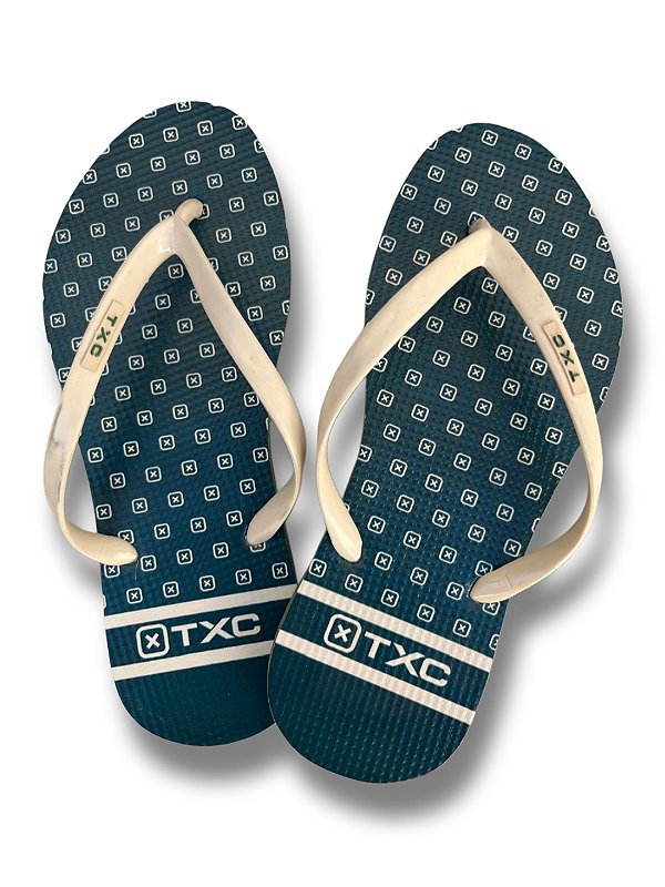 Chinelo TXC 504 0060 verde estampado